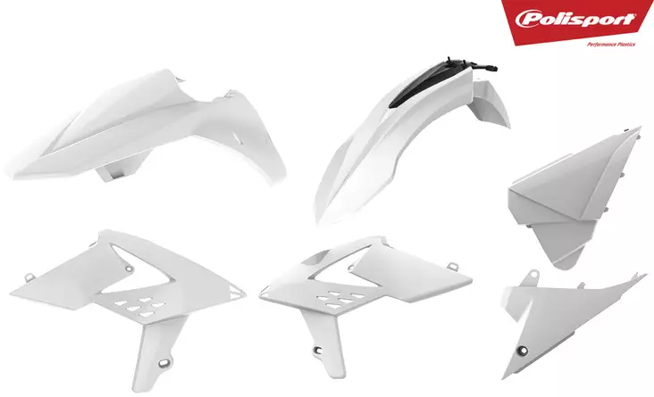 Polisport plastkit Beta RR 2T/4T 13-17, Vit - Motocross plastsats - 178-90704 - 1