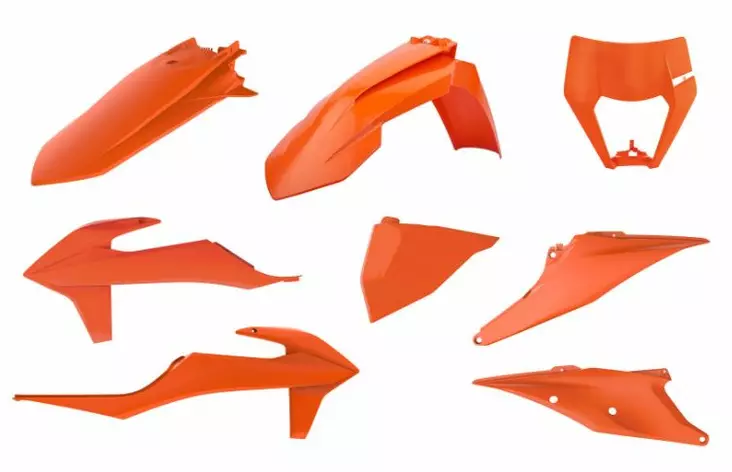 Polisport kit enduro standard KTM EXC/EXC-F (20->) Orange EB - Motocross plastsats - 178-90914 - 1