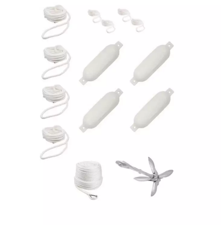 Qvarken Förtöjningspaket Large 14mm vit - Övriga reptillbehör - 103-15-0004 - 1