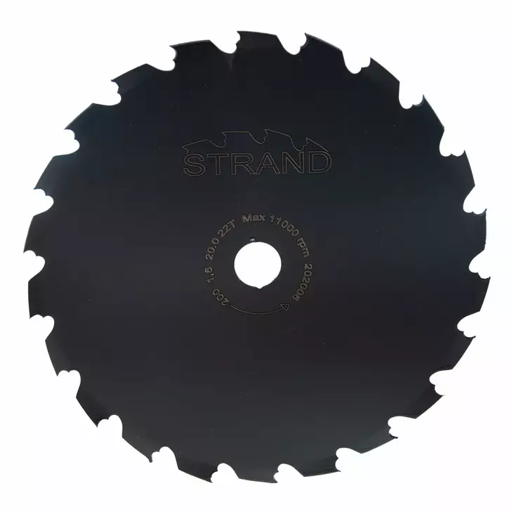 Strand Röjsågsklinga, Ø 225mm / Ø 25,4mm , 22 t. - Röjsågsklingor - 446-ROJS225254 - 1