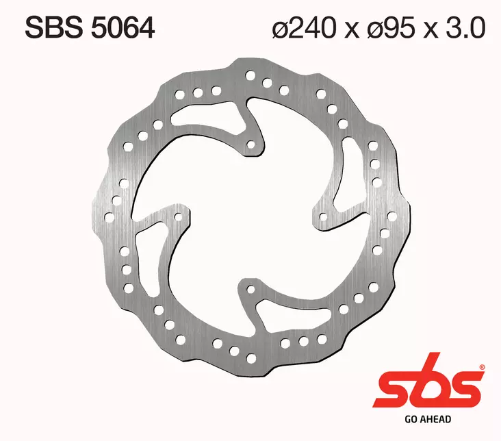 SBS Bromsskiva Standard - MC Bromsskivor - 230-5064 - 1