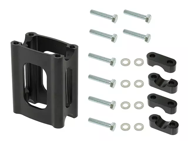 Sno-X Styrhöjare 4" inkl styrklammer - Snöskoter Styrhöjare - 88-08703-4 - 1