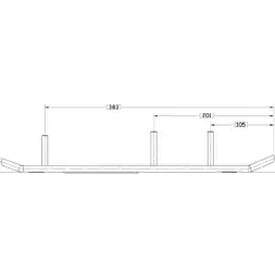 Ohjausrauta - Snöskoter styrskenor - 88-1864 - 1