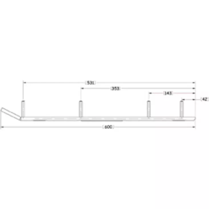Sno-X Ripper Four Styrstål 4" Hårdmetall Yamaha - Snöskoter styrskenor - 881-4614 - 1