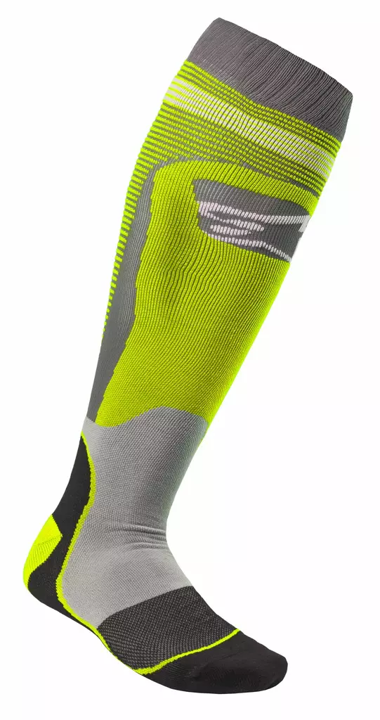 Strumpor Alpinestars MX Plus-1, fluo gul/ grå - Underställ - D279274 - 1
