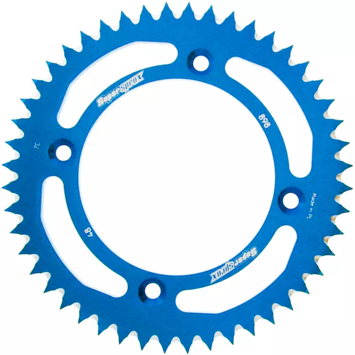 Supersprox Rear Sprocket Alu RAL-898:51 Blue - MC Bakdrev - 27-3-898-51-4 - 1