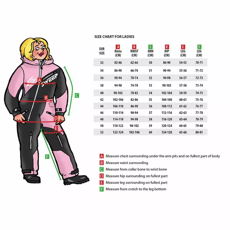 Sweep Drifter damer skoteroverall, svart/rosa - Skoteroveraller - 537-2280-34 - 1