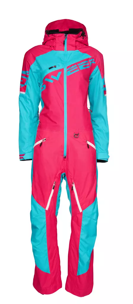Sweep Razor Insulated dam snöskoteroverall, rosa/ljusblå - Skoteroveraller - TSRAZLIN-014 - 1