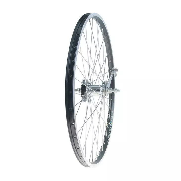 Bakhjul 24" 18-507 Shimano 1-vxl, Alex ACE 17, dubbelbottnad, 36h svart - Fälgar bak 1 v - 59064 - 2