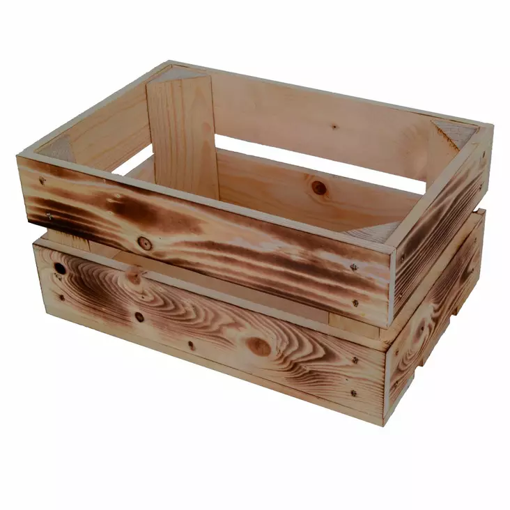 Lastkorg ATRAN fruktlåda, för fram- eller bakhållare, trä, AVS snabbfäste - Varukorgar - 62154 - 1