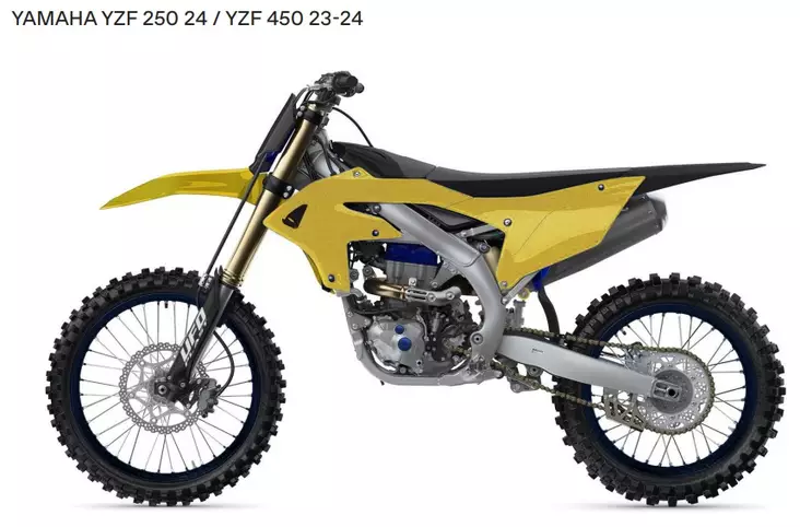 UFO Plastic kit 6-parts YZ250F 24-.. YZ450F 23-.. Gold/Black - Motocross plastsats - 650-K326-024 - 1