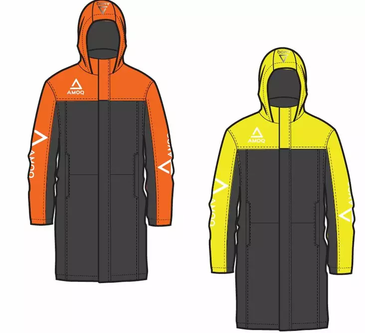 AMOQ Racing depårock, svart/gul - Skoterjackor - 645-22082494 - 1