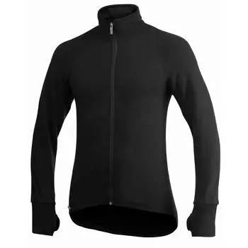 Woolpower Full zip 400 Merino midlayer Jacka svart - Underställ - 582-7234 - 1