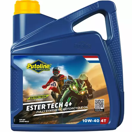 Putoline Ester Tech 4+ Motorolja 10W-40 4L - 4-T Motoroljor - 554-70625 - 1