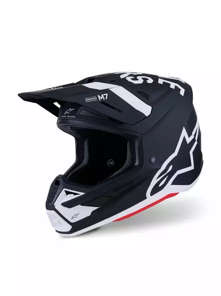 Crosshjälm Alpinestars S-M7 Dasher, svart/vit - Crosshjälmar - D513805 - 1
