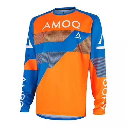 AMOQ Ascent Strive V2 Crosströja Orange-Blå - Crosshandskar - 645-24240185 - 1