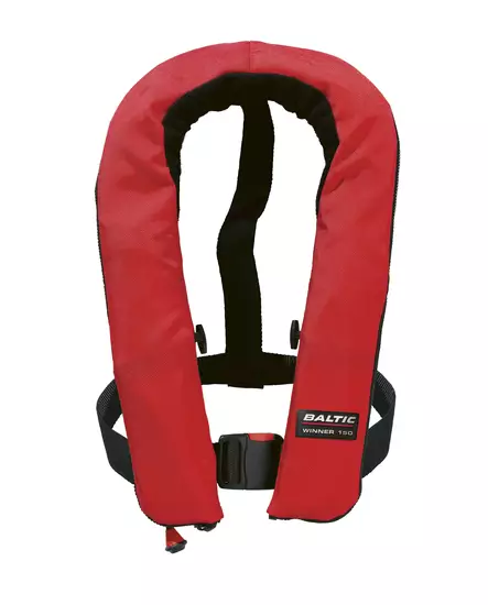 Baltic Winner auto uppblåsbar räddningsväst röd 40-150kg - Automatiska räddningsvästar - 128-2-1595 - 1