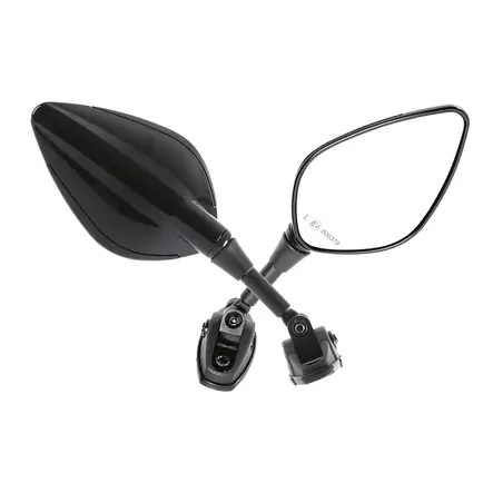 Chaft Liberty mirrors, black, pair - MC Speglar - IN125 - 1