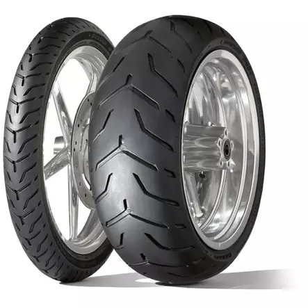 Dunlop D408F SW 130/80B17 65H TL Fr. Harley-Davidson (Slim White Sidewall) - Dunlop däcken - 544-627505 - 1