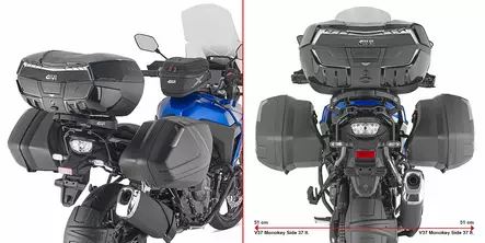 Givi Tub.Pann.Hol.Suzuki V-Strom 800De (2023) - MC Väskhållare - 322-PLX3125 - 1