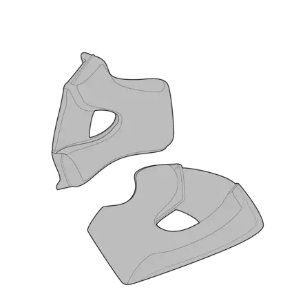 Simpson Darksome Kindkuddar - Hjälm reservdelar - 638-102125 - 1