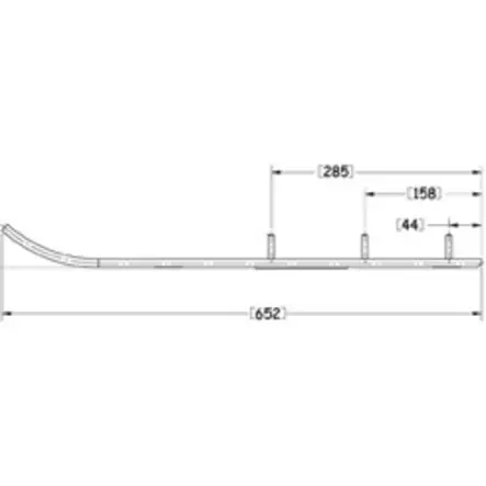 Sno-X Ripper Four Styrstål 4" Hårdmetall Arctic Cat - Snöskoter styrskenor - 881-4115 - 1