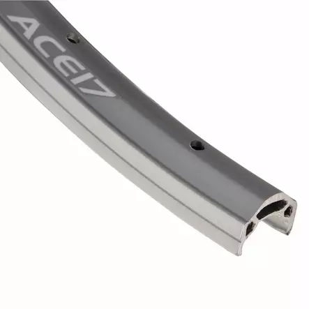 Fälg ALEX 24"18-507, ACE 17 36H, dubbelbottnad, CNC fräst, aluminium, silver - Fälgar fram 12-24" - 62865 - 1