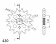 Supersprox / JT Front sprocket 1256.15 - Motocross framdrev - 27-1-1256-15 - 1