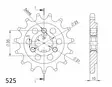 Supersprox / JT Front sprocket 1448.15 - MC Framdrev - 27-1-1448-15 - 1