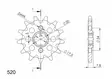 Supersprox / JT Front sprocket 327.15 - Motocross framdrev - 27-1-327-15 - 1