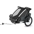 Barnvagn för cykeltransport THULE Chariot Cross 2 Double, Dark Slate - Barnsitsar och kärror - 10201035 - 1
