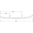 Sno-X Slasher Six Styrstål 6" Hårdmetall - Snöskoter styrskenor - 881-6455 - 1