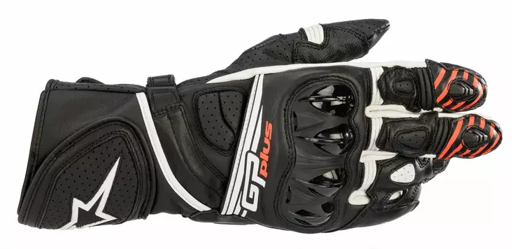 MC handskar Alpinestars GP Plus R v2, svart/vit - MC handskar - D279445 - 1