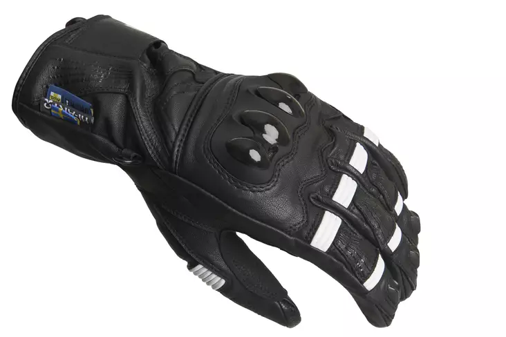 MC-handskar Lindstrands Backa, svart/vit - MC handskar - 720-21110101-05 - 1