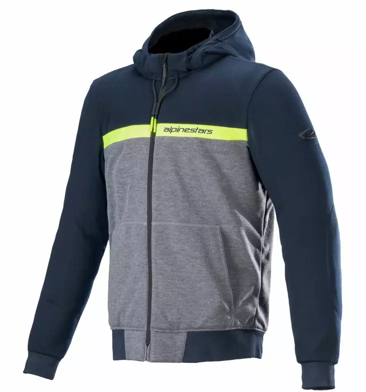 MC-hoodie Alpinestars Chrome Street, blå/grå - MC jackor - D413205 - 1