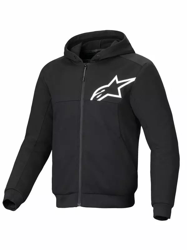 Alpinestars MC-hoodie Chrome v2, svart/vit - MC jackor - D505435 - 1
