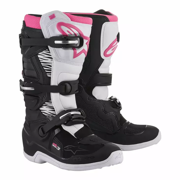 Alpinestars crosstövel Stella Tech 3, svart/vit/rosa - Crosstövlar - D225275 - 1