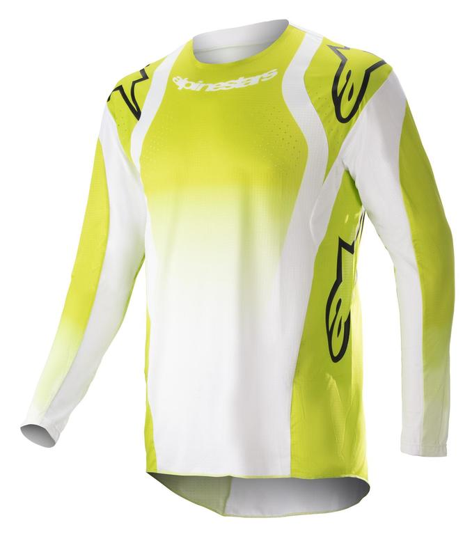 Alpinestars crosströja Techstar Push Gul Fluo/Vit - Crosströjor - D437695 - 2