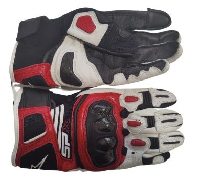 MC handskar Alpinestars SPX Air Carbon v2, svart/vit/röd - MC handskar - D261095 - 1