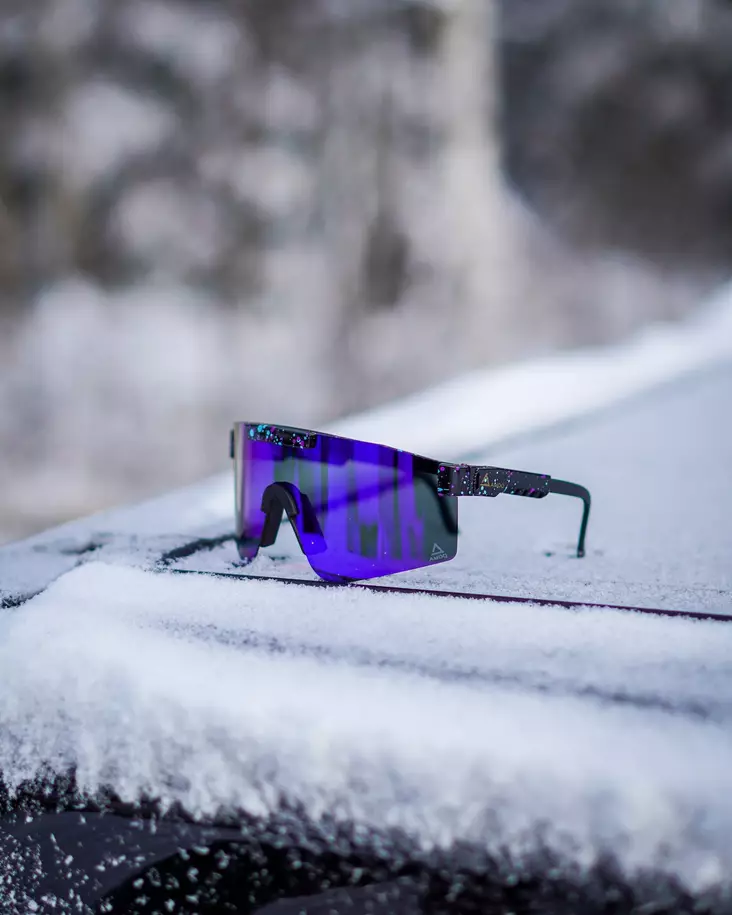 AMOQ Comet Solglasögon Svart Splash - Blå Spegellins - Solglasögon - 645-NO1-SHADES-5 - 1