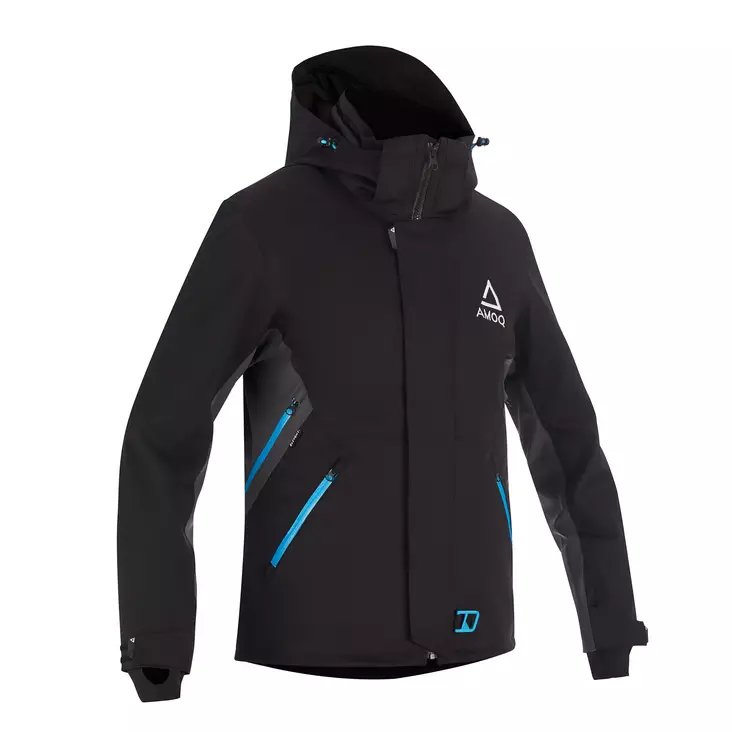 AMOQ Vernal V2 damer skoterjacka, svart/turkos - Skoterjackor - 645-25050105 - 1