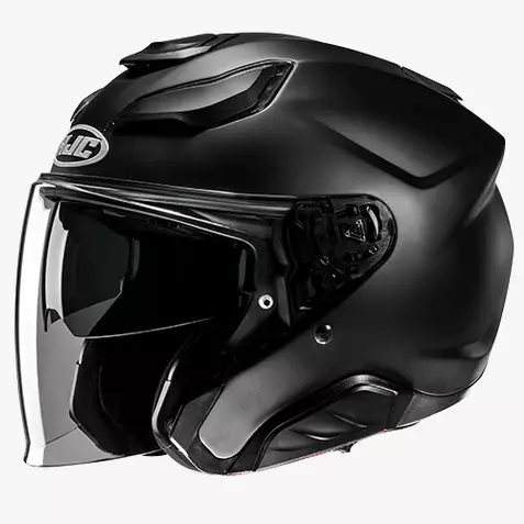 HJC kypärä Solid F31 musta - MC öppningsbara och öppna hjälmar - 630-24135 - 1
