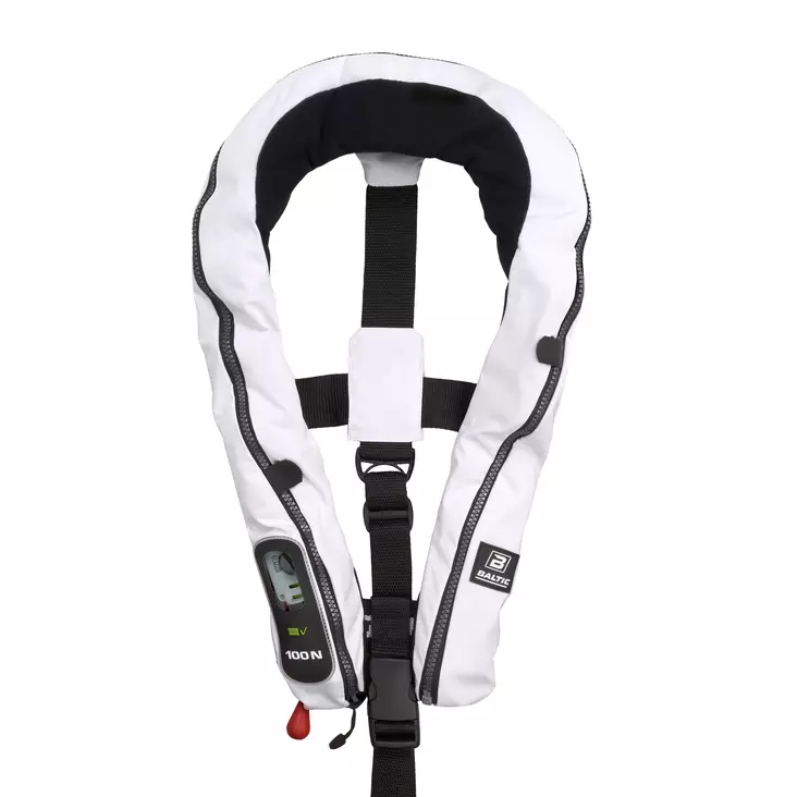 Baltic Compact 100 auto uppblåsbar räddningsväst vit 30-110kg - Automatiska räddningsvästar - 128-2-1355 - 0