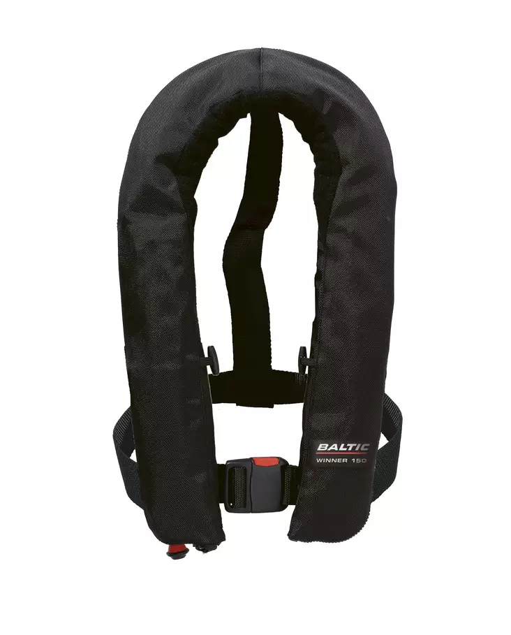 Baltic Winner auto uppblåsbar räddningsväst svart 40-150kg - Automatiska räddningsvästar - 128-2-1555 - 1