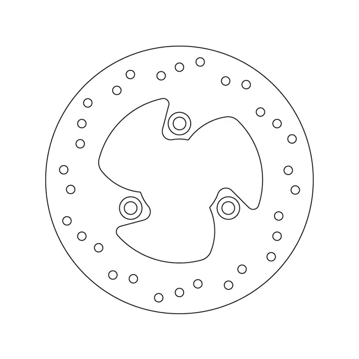 Brembo Bromsskiva Serie Oro - MC Bromsskivor - 232-68B40715 - 1