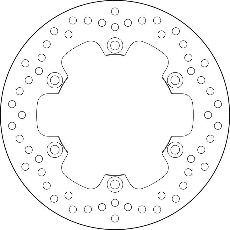 Brembo Bromsskiva Serie Oro - MC Bromsskivor - 232-68B407M5 - 1