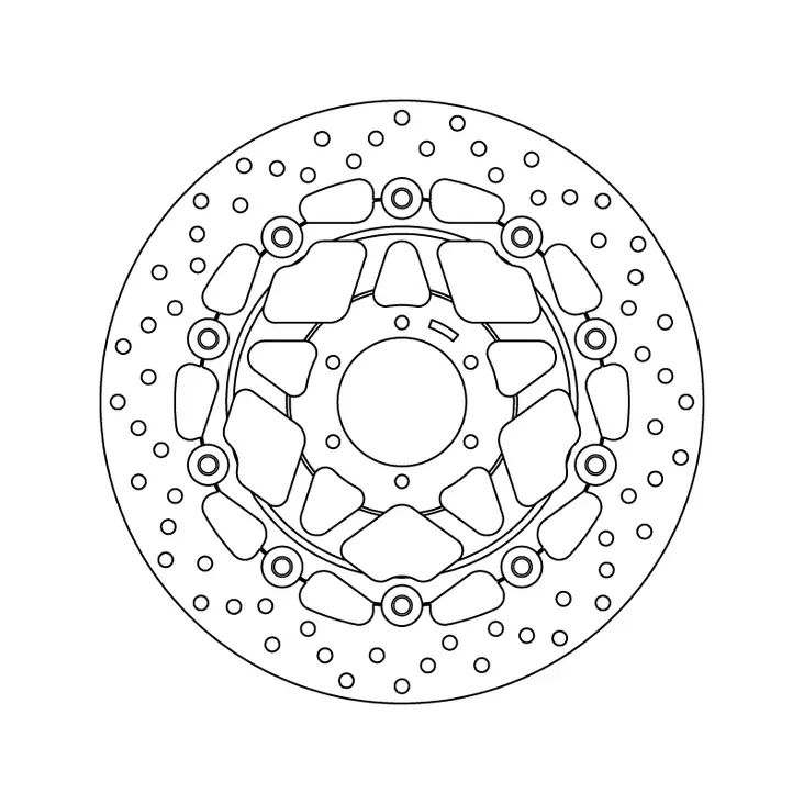 Brembo Bromsskiva Serie Oro floating - MC Bromsskivor - 232-78B40825 - 1