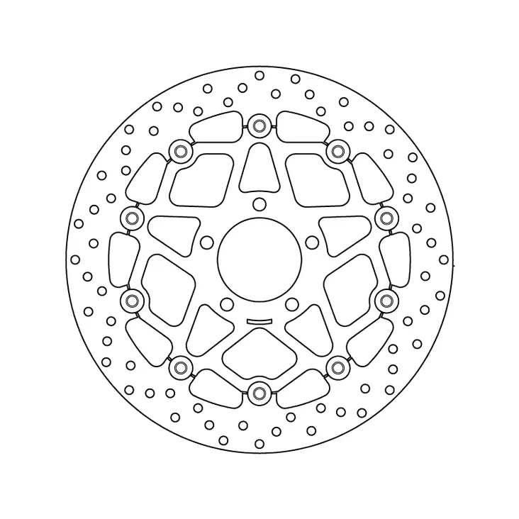 Brembo Bromsskiva Serie Oro floating - MC Bromsskivor - 232-78B40875 - 1