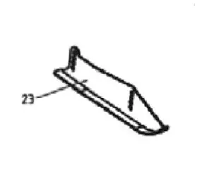 Bronco Justerplåt Höger till slaghack 77-12490 - Arbetsmaskinernas reservdelar - 77-12490-75 - 1