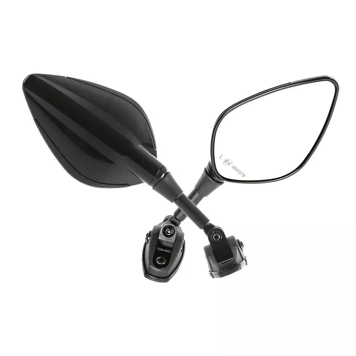 Chaft Liberty mirrors, black, pair - MC Speglar - IN125 - 1